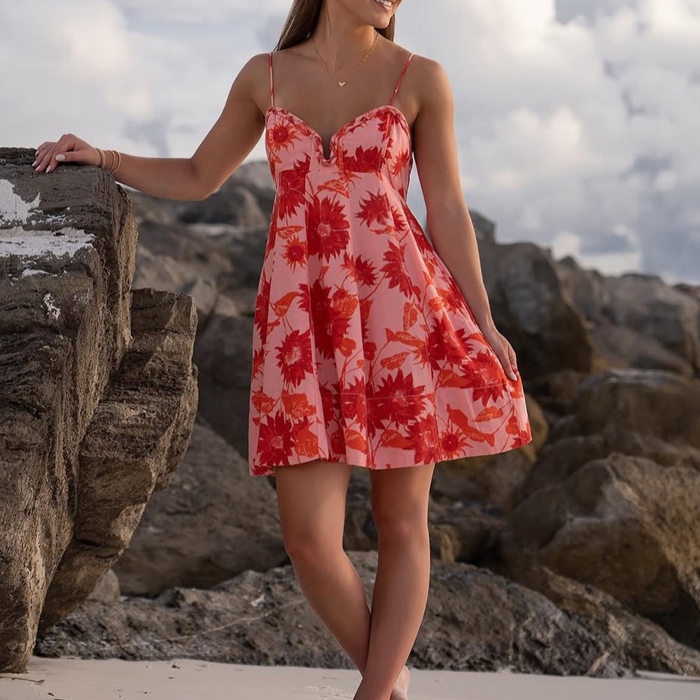 Free People Altura Printed Mini Dress